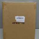 KINLINK 8x10 Picture Frame White Set of 4, Wooden Photo Frames Matted 5x7 with Plexiglass for 5x7 with Mat or 8x10 without Mat for Table and Wall Display