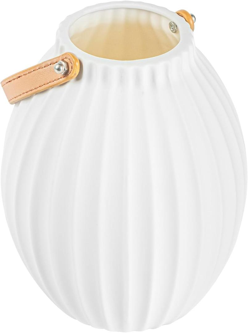 Restaurantware White Porcelain Lantern Vase