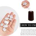 TANOSII Sew on Rhinestones 100 PCS Mixed Shapes Glass Rhinestones Sew on Crystal Gems Mental Flatback with Silver Claw for Jewelry Crafts Clothes Shoes Costume Garment White Type 1