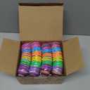 JOYIN 72PCS 2.3" Printed Empty Plastic Eggs, Bright Colorful Plastic Eggs Bulks for Festival Hunt, Filling Treats, Party Favor, Basket Stuffers, Classroom Prize Supplies