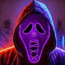 Ghost Face Mask,Halloween Screm Mask LED Scary Skull Mask Horror Full Head Masque Decorations Costume Creepy Cosplay