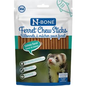 6 x N-Bone Ferret Chew Sticks Salmon Flavor, 1.87-oz Bag (EXP 12/02/27)
