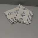 jinchan Boho Kitchen Curtain Linen Tier Curtain Bohemian Cafe 36 Inch Geometric Striped Small Window Drape Light Filtering Farmhouse Country Rustic for Bathroom RV 1 Panel Blue on Beige