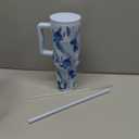 Simple Modern Disney 40 oz Tumbler with Handle and Straw Lid | Insulated Stainless Steel Water Bottle Travel Mug | Gifts for Women Men | Trek Collection | 40oz | Tropical Stitch