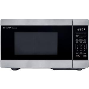 SHARP ZSMC0962KS Countertop Microwave Oven with Removable 10.6" Carousel Turntable, 0.9 Cubic Feet, 900 Watt CuFt, Stainless Steel