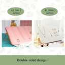 TANG SONG 10.24 Dual-Tone Metal Necklace Display Stand with Velvet Base Jewelry Holder for Retail & Home (Pink/White)