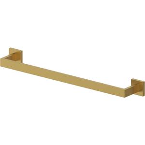 24" Square Towel Bar, Modern Wall Mount Towel Rack, Brushed Gold