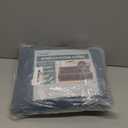 Turquoize Stretch Futon Cover Armless Sofa Cover Sofa Bed Slipcover Futon Couch Cover Furniture Protector with Elastic Bottom Feature Thick Soft Checked Jacquard Fabric, Dusty Blue