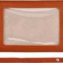 PU Leathter Car Picture Holder, DIY Car Picture Frame,for 6 Inches Vehicle Sun Visor Horizontally (Light Brown)