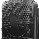 FUL Disney Mickey Mouse 30 Inch Rolling Luggage, Hardshell Suitcase with Spinner Wheels, Black