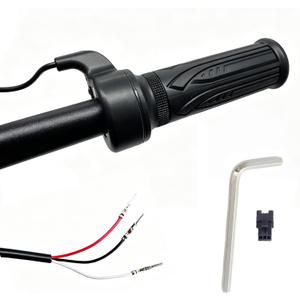 Ebike Full Twist Throttle, Universal 12V-72V Throttle ebike, Electric Dirt Bike Throttle, 3 pin SM Plug