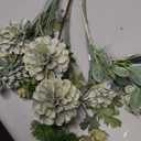 Light Blue-Green Real Touch Hydrangea Artificial Flowers 21'' Faux Latex Hydrangea Flowers for Wedding Table Centerpieces Fake Flowers for Party Home Kitchen Living Room Decor
