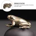 BESPORTBLE Brass Collection Frog Small Statue Animal Figurines Miniature Lucky Frog Animal Statues Decoration