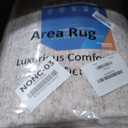 RUGSREAL Large Bedroom Rug 6x9 Washable Braided Print Living Room Rugs, Mocha
