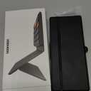 Doohoeek Universal Bluetooth Mini Keyboard, Wireless Compact Keyboard with Orange Navigation Keys & Any-Angle Stand for Android/iOS/Windows, Dual-Device Keypad for Phones/Galaxy Z Fold/iPad mini