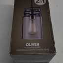 Oliver 1-Light Dark Bronze Plug-In or Hardwire Pendant Lighting with 15 ft. Cord