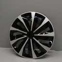 ABX Hubcap Wheel Covers Hub Caps 16 Inch Set of 4 Black & Silver Universal Wheel Rim Cover R16 Stylish Car Decor Wheel Covers for Toyota Camry Nissan Mazda (Black-A1, 16 inch)