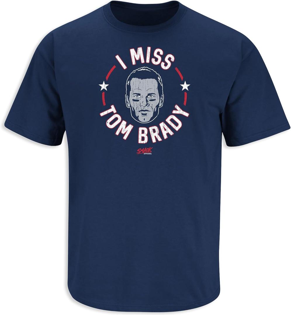 I Miss Tom T-Shirt for New England Football Fans (XL)