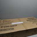 32 Inch Adjustable Height Standing Desk Converter with Keyboard Tray, Sit to Stand Workstation Riser for Laptop & Monitor, 44 lbs Capacity (Black)