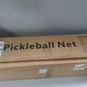 Portable Pickleball Net Set with Wheels, Regulation Size 22 FT & Half Court 11 FT, Steady Metal Frame Pickle Ball Net Set System with Carry Bag for Backyards, Driveways, and Garages