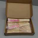 Yinkin 24 Pack Folding Fans Bamboo Handheld Folded Craft Hand Japanese Chinese Fans for Weddings Bridal Dancing Church DIY Decoration Women Kids Gift Party Favors (Black)