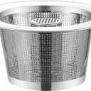 Kitchen Sink Strainer Stainless Steel, Kitchen Sink Drain StrainerSink Strainer for Most Kitchen Sink Drain Basket,Wide Rim Design (1, Silvery)