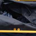 BALEINE Laundry Hamper with Lid, Tall Laundry Baskets with Bamboo Pull Handles, Large Laundry Bin with Internal Support (26 Gal/100L, Blue)