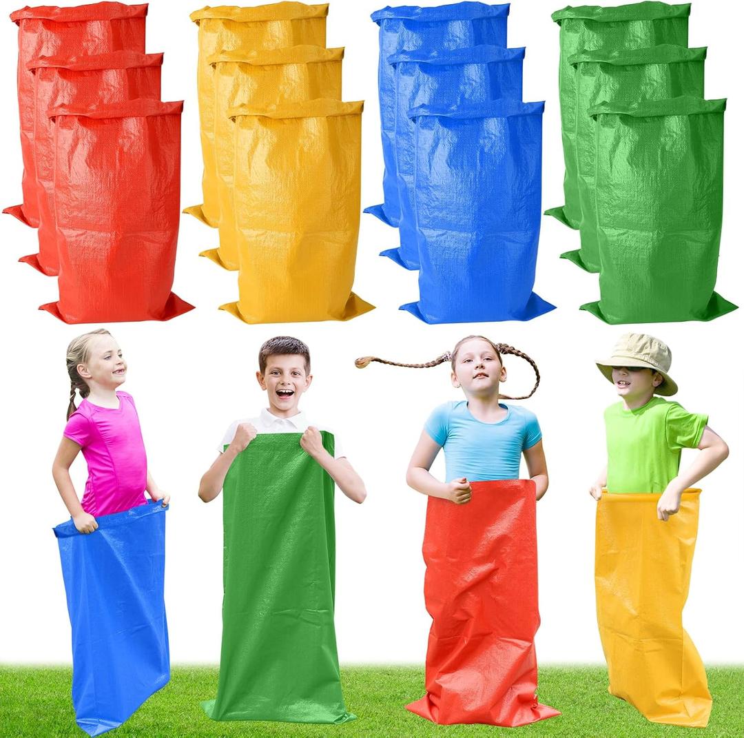 Potato Sack Race Bags, Large Size Race Bags for Family Game, Outdoor Games Sack Race Bags for Adults and Kids, Bean Bag Game Set Outside Yard Games