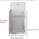 DINDON 2 Tier Pull Out Cabinet Organizer (11" W x 18" D) Heavy-Duty Metal Sliding Drawer Shelf, Two Tier Pull Out Shelves for Kitchen Cabinets, Pantry, Bathroom, Chrome Finish