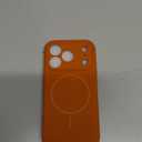 Miracase Magnetic for iPhone 17 Pro Case, Compatible with MagSafe, Integrated Silicone Camera Control Cover, 3.0mm Thicken Shockproof Drop Protection Phone Case for 17 Pro,Orange