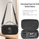Accessory Set for DJI Osmo Nano | Carrying case +Camera Chest Mount + Backpack Clip Mount + Head Strap Mount, Adhesive Flat & Curved Set + Lens Cap, 
6.8"D x 24.7"W x 14.7"H