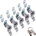 RV Locks for Storage Door 1-1/8 Inch, Camper Storage Locks for Travel Trailer Compartment Cabinet Drawer with Keys, Keyed Alike, 5 Pack