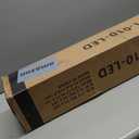 Kingdura 10ft 3-Tier Patio Umbrella with Solar Lights, Table Umbrella Outdoor Patio with Easy Crank & Tilt, 8 Sturdy Ribs, UV Protection, 32 LED Lights for Deck, Poolside, Market (Dark red)