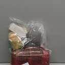 Tapleap Burlap Bags with Drawstring - 30Pcs 7x10 Red Gift Sacks with Tags&String for Wrapping Valentine's Day Favors, Wooden Cross, For Birthday, Wedding, Party, Church