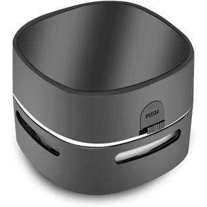 ODISTAR Desktop Vacuum Cleaner, Mini Table dust Sweeper Energy Saving,High Endurance up to 400 mins,360 Rotatable Design for Keyboard/Home/School/Office (Black)