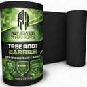 Tree Root Barrier Roll, HDPE Plastic Root Barrier Shield for Trees Aspens Invasive Roots, Puncture Resistant Easy Install Landscape Barrier for Yard Garden 18inx35Ft - 62.5mil