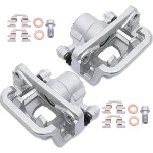 2PCS Rear Disc Brake Caliper Assembly w/Bracket Compatible for 2002-2018 Nissan Altima / 2003-2008 Nissan Maxima / 2019-2021 Maxima 19-B2780A 19-B2781A