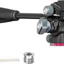 Video Fluid Head for Camera Tripod - ULANZI U-190 Mini Pan Tilt Head Small Panoramic Ball Head with Arca Swiss Quick Release Plate Lightweight Filming Equipment for Compact Camera Load up to 6.6lb/3kg