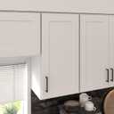 Furinno Shaker 3-Tier Wall Kitchen Cabinet, 1-Door, White, 30"H