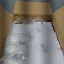 4 Tier Storage Bins with Lids, 23QT Stackable Closet Organizers and Storage with Wheels, Collapsible Storage Boxes, Foldable Plastic Storage Containers for Home,Office, Dorm Room-White