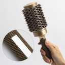 3 Pcs Boar Bristle Round Brush for Blow Drying, Nano Thermal Ceramic and Ionic Tech Hair Brush for Curling and Straightening - LargeMedium and Small Round Brushes