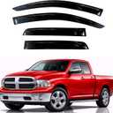 KPY Rain Guards Fit for 2009-2018 RAM 1500 Quad Cab, Out-Channel Window Visors Vent Wind Deflectors 4PC, Truck Accessories for 2019-2024 RAM 1500 Classic (Extended Cab Only)