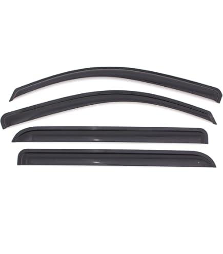 Auto Ventshade [AVS] In-Channel Rain Guards For 2009 - 2024 Dodge Ram 1500 (19-24 Classic Body Only); 2010-2025 Ram 2500 & 3500 MEGA/CREW CAB ONLY | Window Vent Visors, 4 pcs. - Smoke | 194109