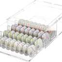 Refrigerator Storage Drawer for Bartesian Cocktail Pods, Stackable Bartesian Pod Holder for the Fridge, Hold 32 Bartesian Cocktail Capsules, Refrigerator Organizer Bins Storage Container -Clear