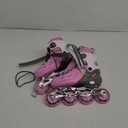 Adjustable Inline Skates for Boys Girls Ages 4-12 with Light Up Wheels, Roller Skates Blades for Youth Kids Indoor & Outdoor Beginners (Pink) Medium-Big Kid (1-4 US)