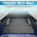 Mixsuper Bed Mat for Ford F-150 2015-2025 Only for 5.5 Ft Bed All Weather Cargo Bed Liner for F150 Accessories Black