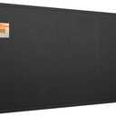 Lightomorrow Extra Large Bulletin Board - 96 x 48 Inches, Decorative Felt Pin Board for Wall - 8' x 4' Foldable Photo Display Board with Self-Adhesive Tape, Includes 20 Push Pins - Black