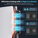 for PS5 Cooling Fan with Led Light,Quiet Efficient Cooling Accessories for PS5 HUIJUTCHEN Upgraded Cooler Fan for PlayStation 5 Disc/Digital with USB 3.0 Port,2 Level Speed (Not for PS5 Slim/Pro)