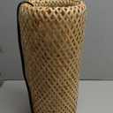 Arturesthome Bamboo Table Lamps with Shade, Rustic Farmhouse Boho Coastal Desk Lamp Night Light for Decorative Bedroom, Study Room, Cafe, Bookcase (5.9"x15.7")