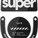 Superglide Glass Mouse Skates - Super Smooth Glide, Polished Round Edge, Super Fast Gaming Mouse Feet with Durable Sole for Logitech G Pro X Superlight2 (Type-S, Black)